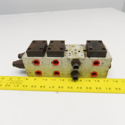 Johnston Fluid Power D03 Valve 4 Place Parallel Aluminum Manifold