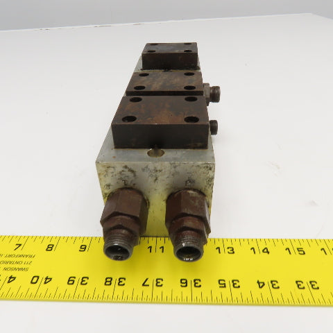 Johnston Fluid Power D03 Valve 4 Place Parallel Aluminum Manifold