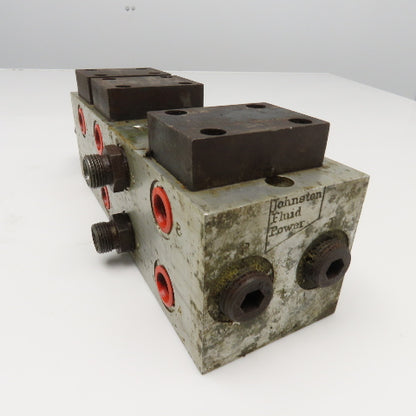Johnston Fluid Power D03 Valve 4 Place Parallel Aluminum Manifold