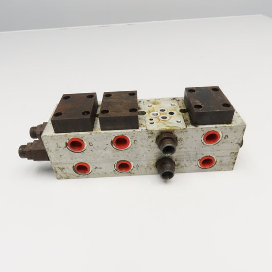 Johnston Fluid Power D03 Valve 4 Place Parallel Aluminum Manifold