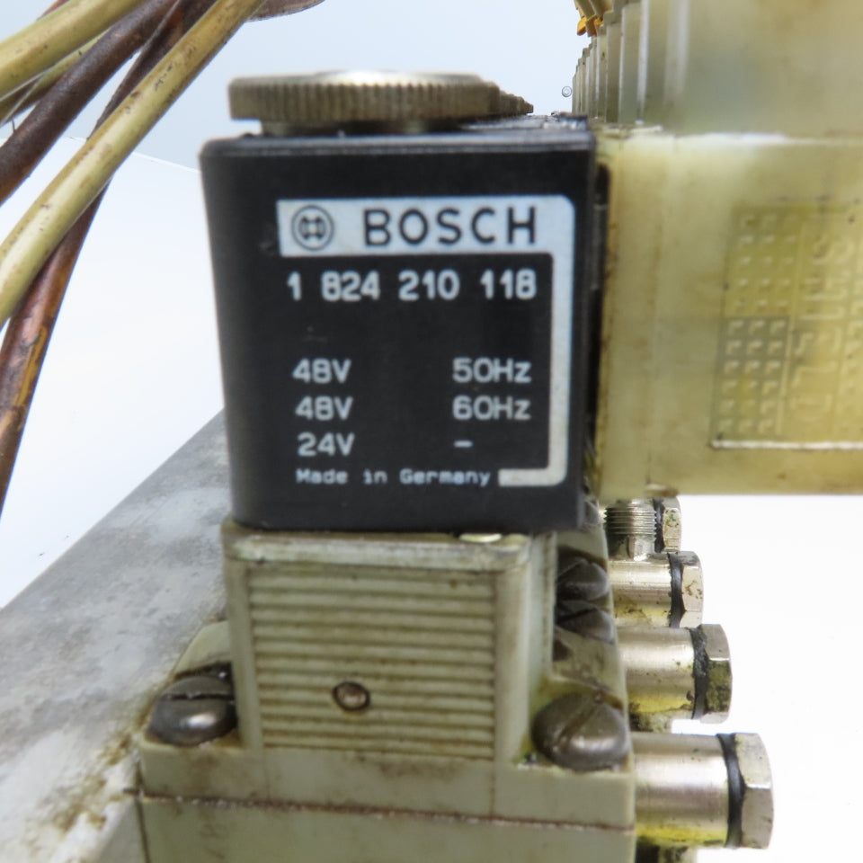 Bosch 0 820 022 994 Hydraulic Solenoid 2 Way 11 Valve Bank Assembly 24/48V Coil