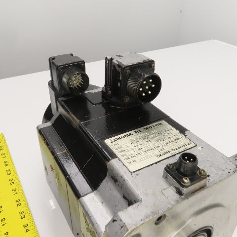 Okuma BL-MC100E-30SB 3kW AC Servo Motor 3000RPM 133V 3PH W/Encoder