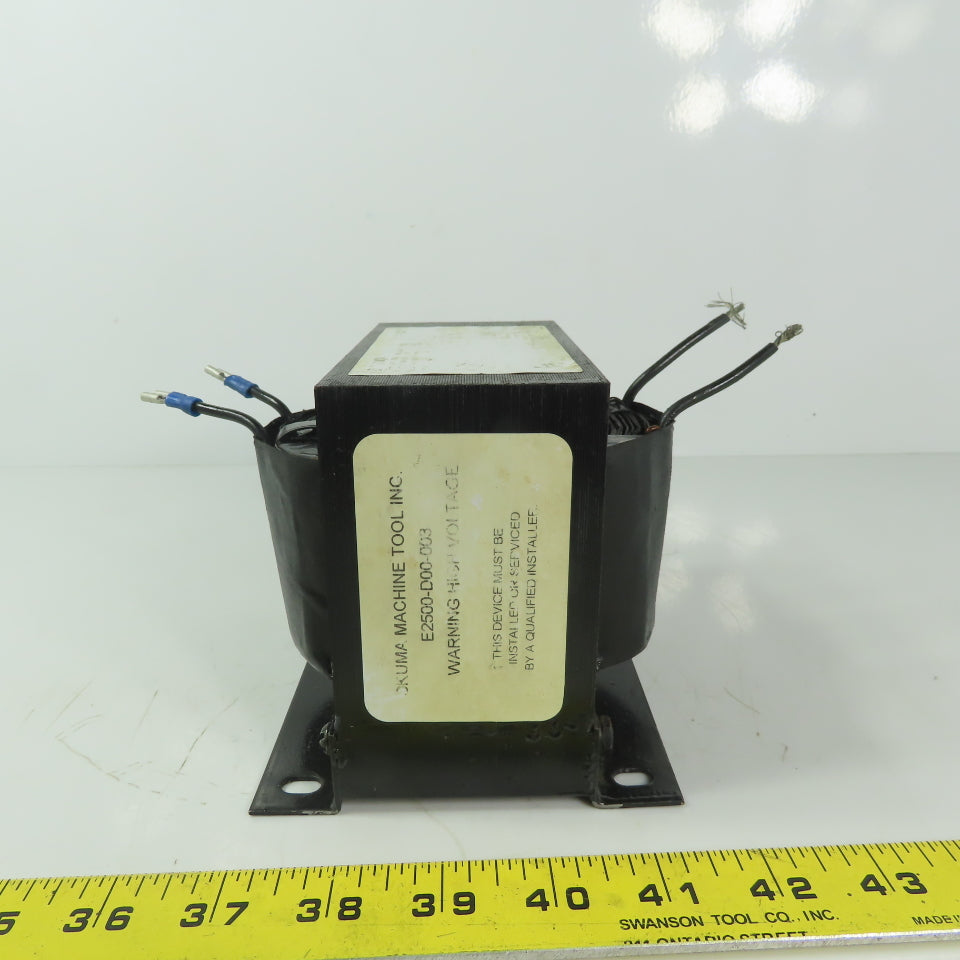 Ukuma E2500-D00-003 .90kVa Transformer 220V Pri 110V Sec