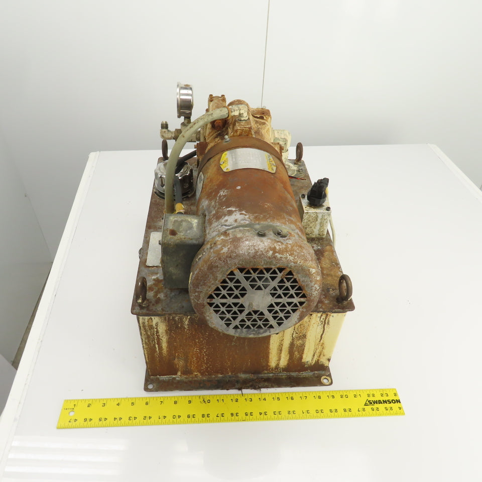 Parker 2HP 7 Gallon Hydraulic Power Unit 200-230/460V W/PVP1610B4R212 Pump