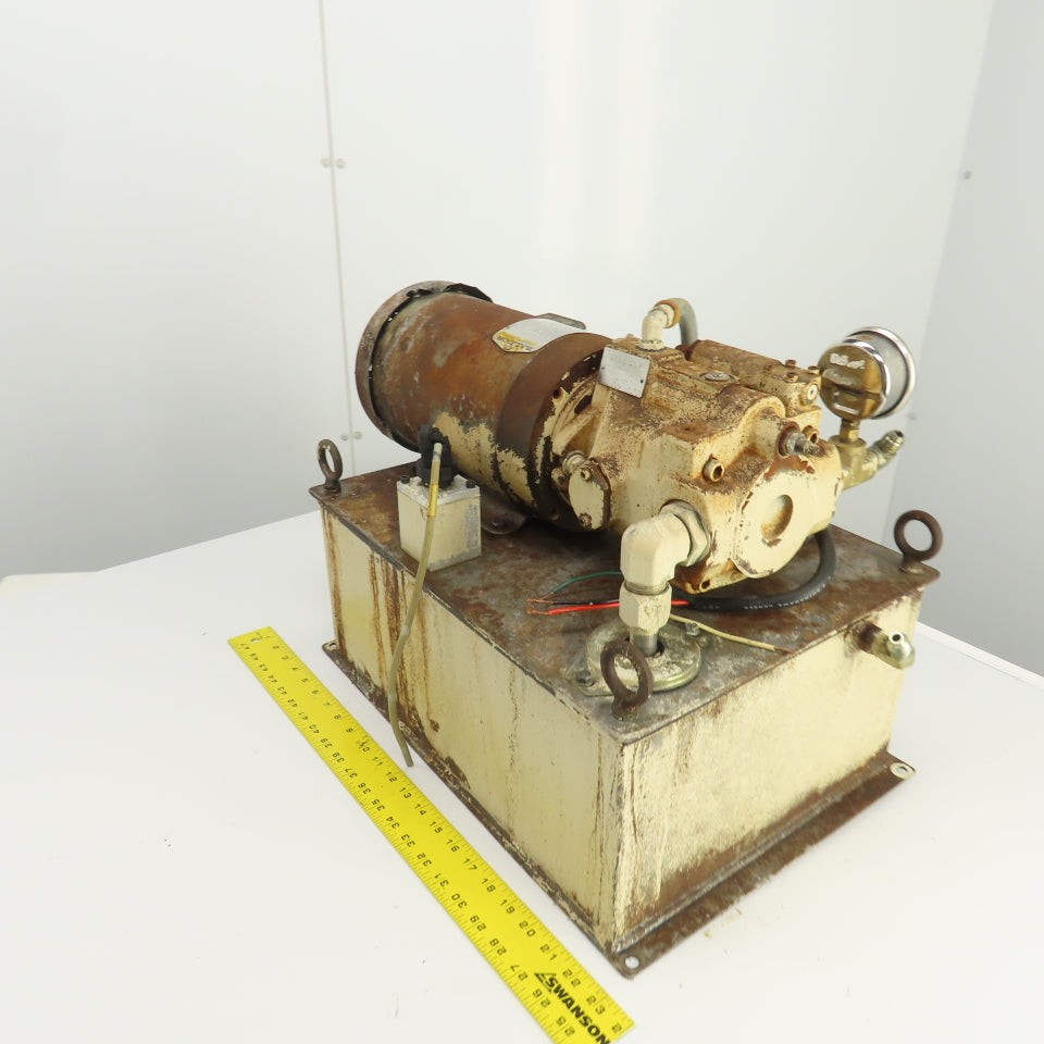 Parker 2HP 7 Gallon Hydraulic Power Unit 200-230/460V W/PVP1610B4R212 Pump
