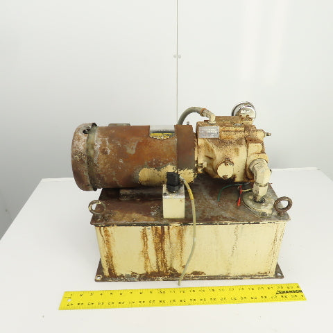 Parker 2HP 7 Gallon Hydraulic Power Unit 200-230/460V W/PVP1610B4R212 Pump