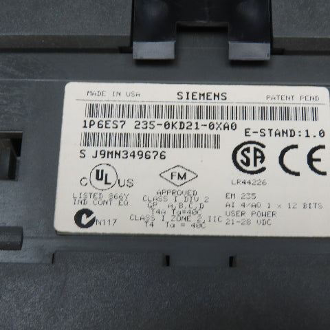 Siemens 1P6ES7 235-0KD21-0XA0 Simatic I/O Module