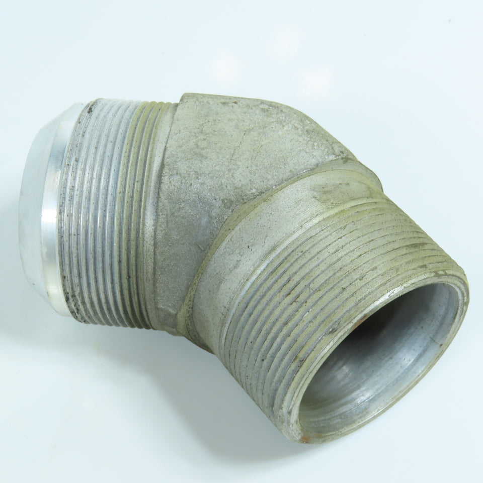 2" NPT x 2-1/2-12 (-32) JIC Flare 45 Degree Steel Elbow