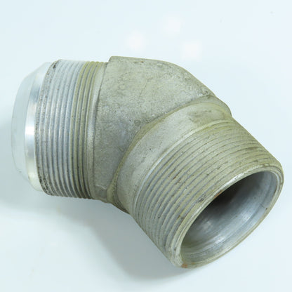 2" NPT x 2-1/2-12 (-32) JIC Flare 45 Degree Steel Elbow