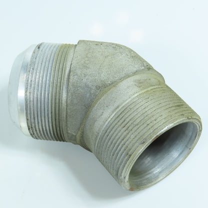 2" NPT x 2-1/2-12 (-32) JIC Flare 45 Degree Steel Elbow
