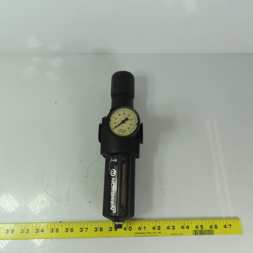 Norgren Excelon B74G-3AK-RMG 3/8" NPT Compressed Air Pressure Regulator Filter