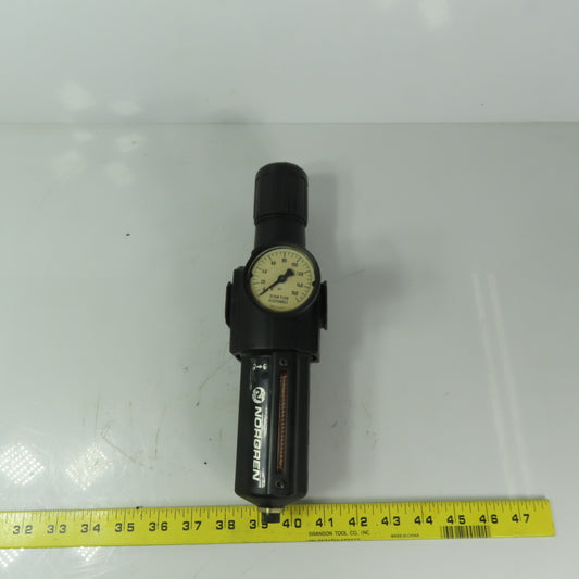 Norgren Excelon B74G-3AK-RMG 3/8" NPT Compressed Air Pressure Regulator Filter