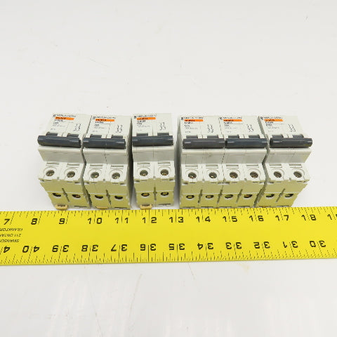 Merlin Gerin C60H Multi 9 415V 2A, 1A, 10A 2 Pole Circuit Breaker Mixed Lot Of 6
