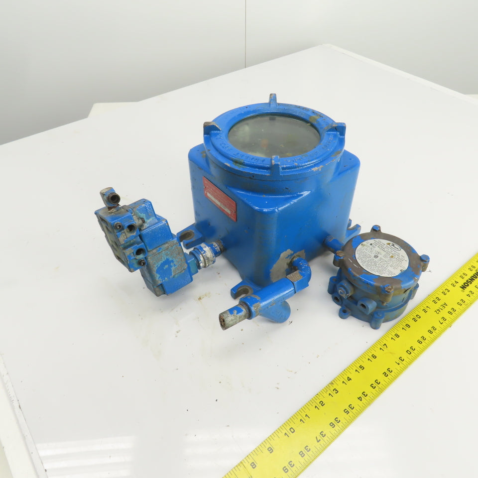 Adalet XJMAGC 8" x 8" x 6" Explosion Proof Enclosure W/Dwyer Switch 1950-0-2F