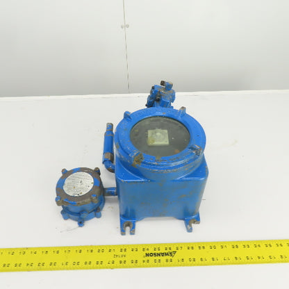 Adalet XJMAGC 8" x 8" x 6" Explosion Proof Enclosure W/Dwyer Switch 1950-0-2F
