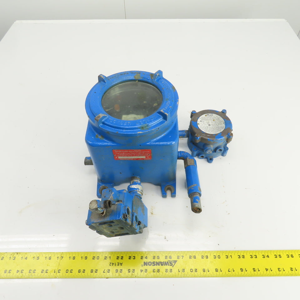 Adalet XJMAGC 8" x 8" x 6" Explosion Proof Enclosure W/Dwyer Switch 1950-0-2F