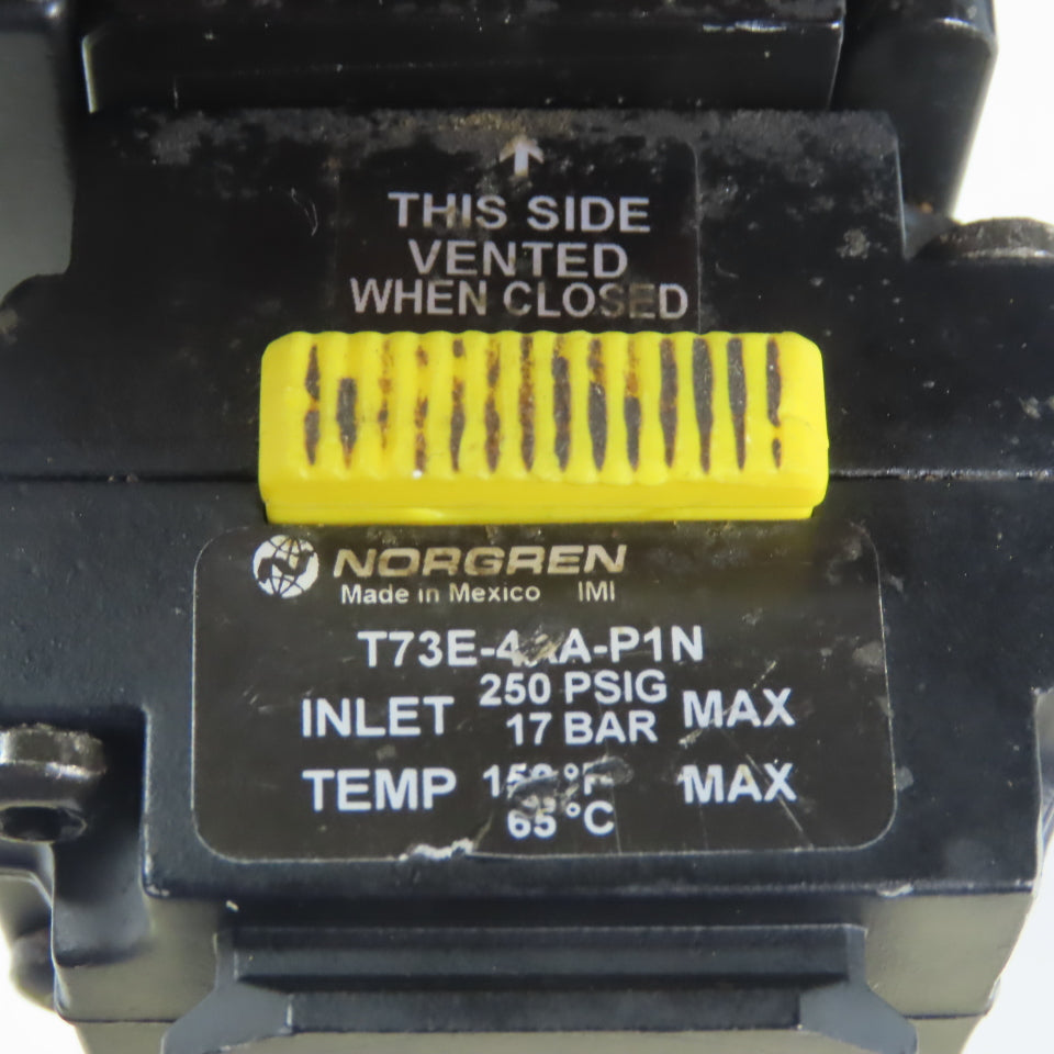 Norgren 3/8"x1/4" NPT Compressed Filter Air Pressure Regulator W/Shut off