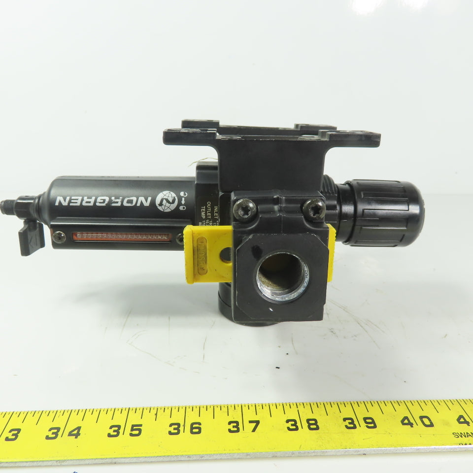 Norgren 3/8"x1/4" NPT Compressed Filter Air Pressure Regulator W/Shut off