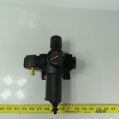 Norgren 3/8"x1/4" NPT Compressed Filter Air Pressure Regulator W/Shut off