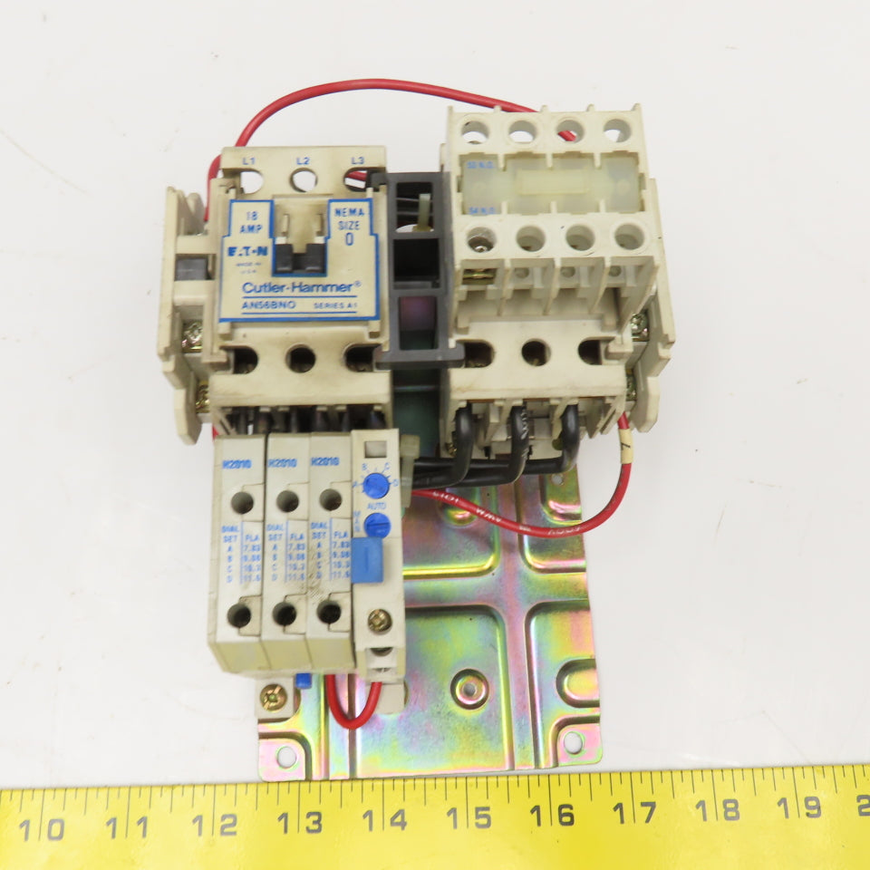 Cutler Hammer AN56BNO NEMA Size 0 Reversing Contactor 600V 18A 120V Coil