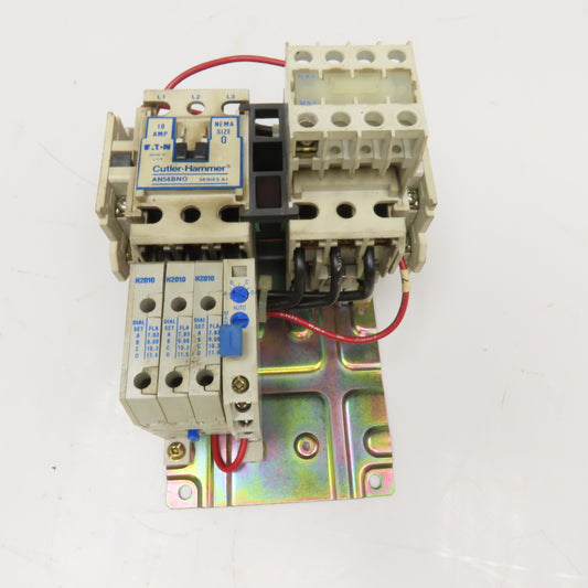 Cutler Hammer AN56BNO NEMA Size 0 Reversing Contactor 600V 18A 120V Coil