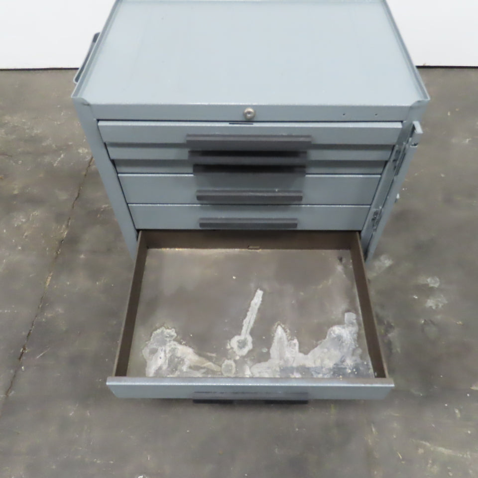 Kennedy 7 Drawer Industrial Tool Storage Parts Cabinet 27 x 18 x 27" W/Casters