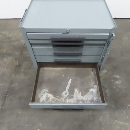 Kennedy 7 Drawer Industrial Tool Storage Parts Cabinet 27 x 18 x 27" W/Casters