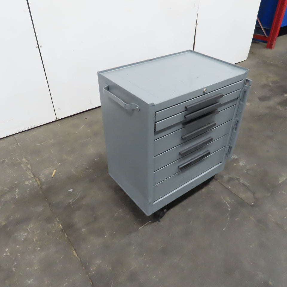 Kennedy 7 Drawer Industrial Tool Storage Parts Cabinet 27 x 18 x 27" W/Casters