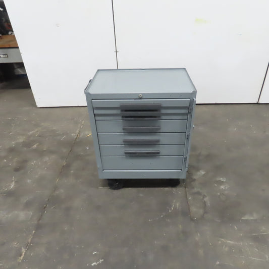 Kennedy 7 Drawer Industrial Tool Storage Parts Cabinet 27 x 18 x 27" W/Casters