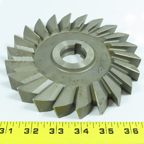 National Twist Drill 6-1/2" x 3/4" x 1-1/4" LH Slitting Saw 22 Teeth