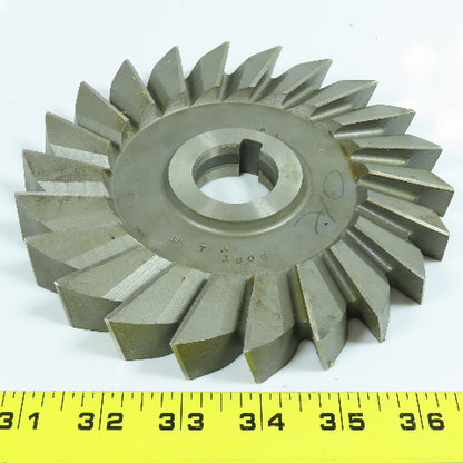 National Twist Drill 6-1/2" x 3/4" x 1-1/4" LH Slitting Saw 22 Teeth