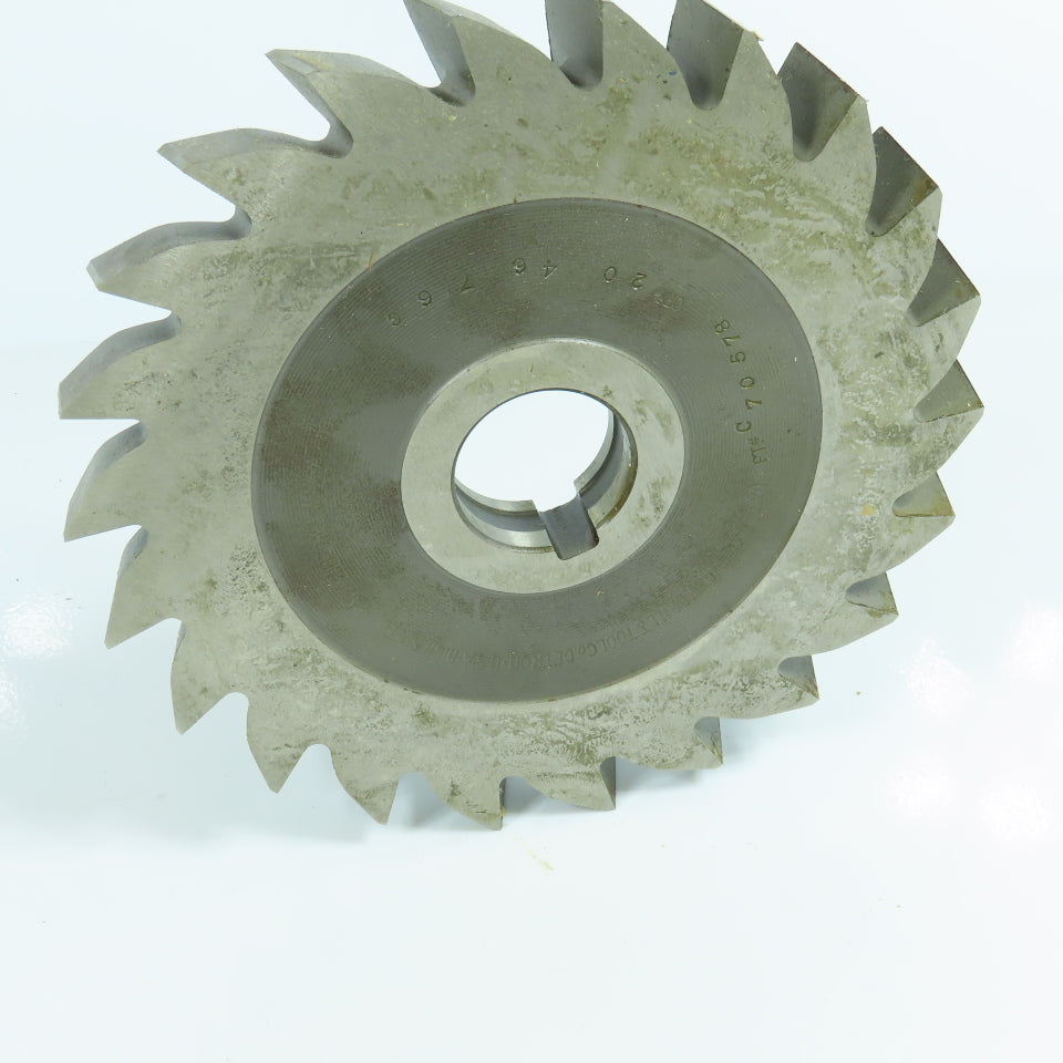 National Twist Drill 6-1/2" x 3/4" x 1-1/4" LH Slitting Saw 22 Teeth