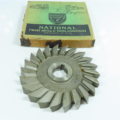 National Twist Drill 6-1/2" x 3/4" x 1-1/4" LH Slitting Saw 22 Teeth