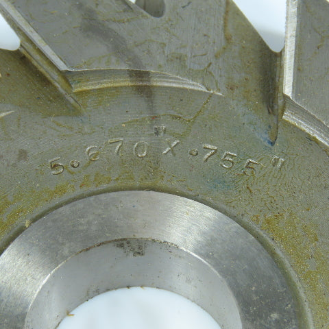 Barber Colman 5.670" x .755" x 1-1/4" Staggered Tooth Slitting Saw 16 T Lot of 2