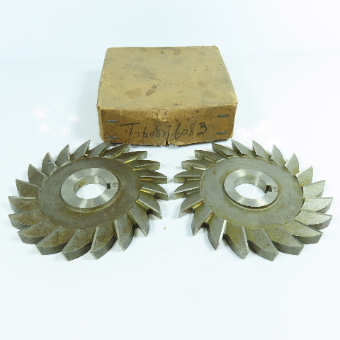 Barber Colman 6" x 7/16" x 1-1/4" RH & LH Side Mill Slitting Saw 20 Tooth Lot/2