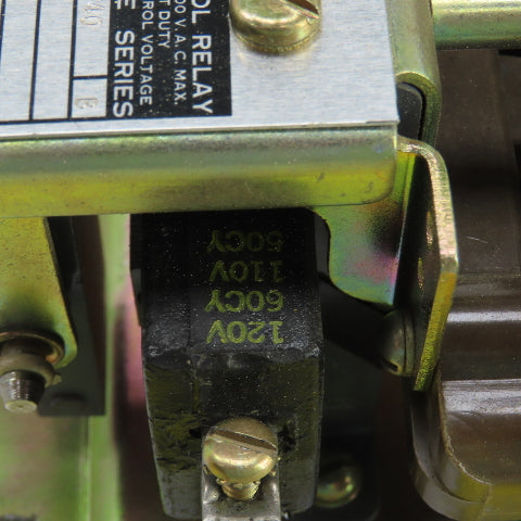Square D A0-40 Class 8501 Ser B Machine Tool Relay 120V Coil 60 HZ 600V 10A