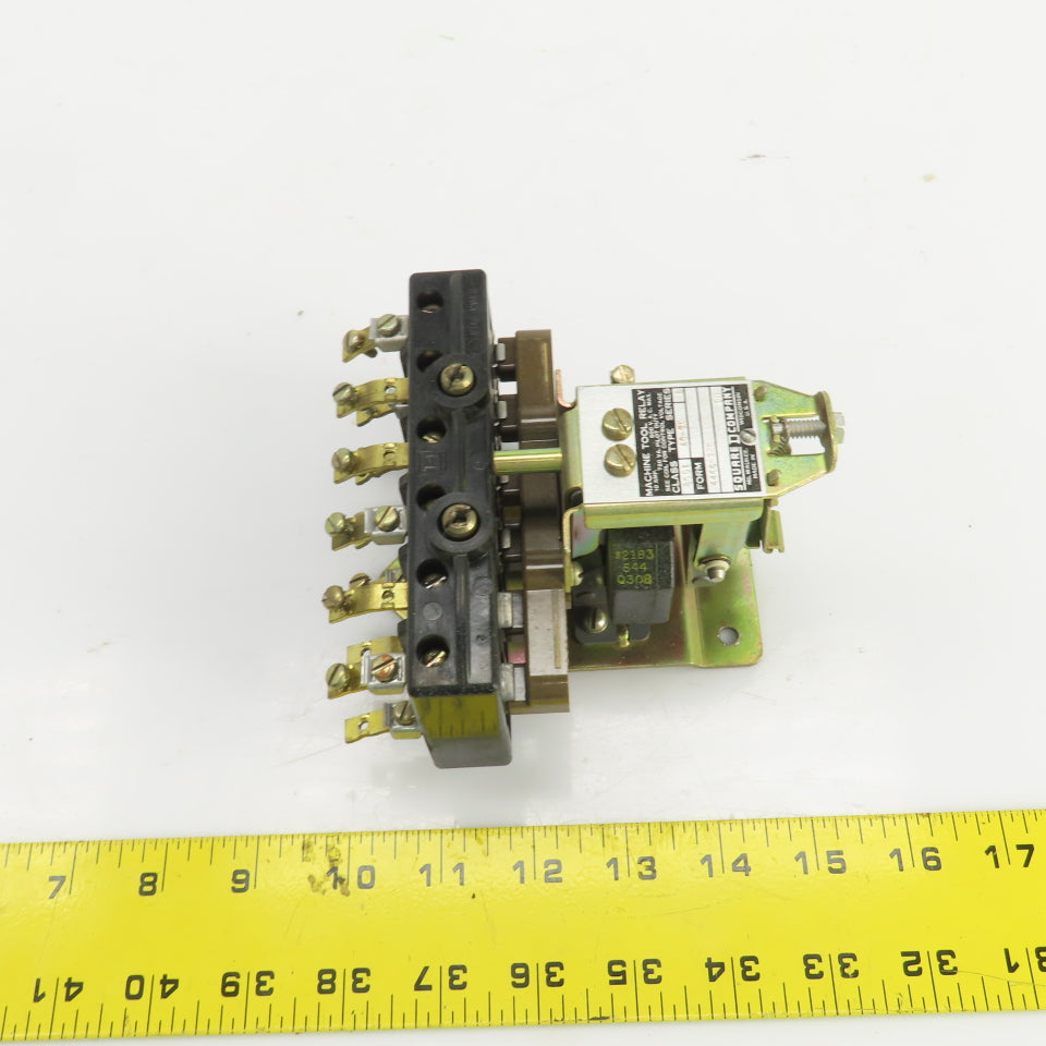 Square D A0-60 Class 8501 Ser B Machine Tool Relay 120V Coil 60 HZ 600V 10A