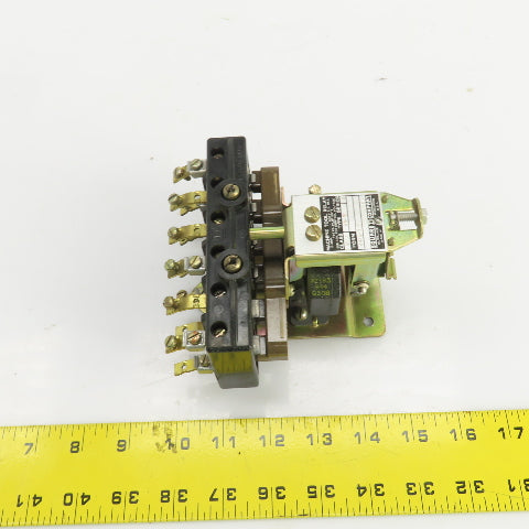 Square D A0-60 Class 8501 Ser B Machine Tool Relay 120V Coil 60 HZ 600V 10A