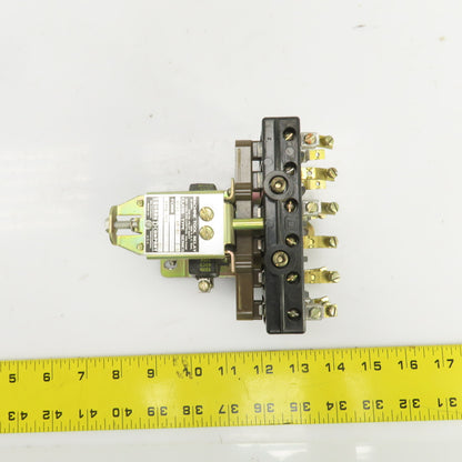 Square D A0-60 Class 8501 Ser B Machine Tool Relay 120V Coil 60 HZ 600V 10A
