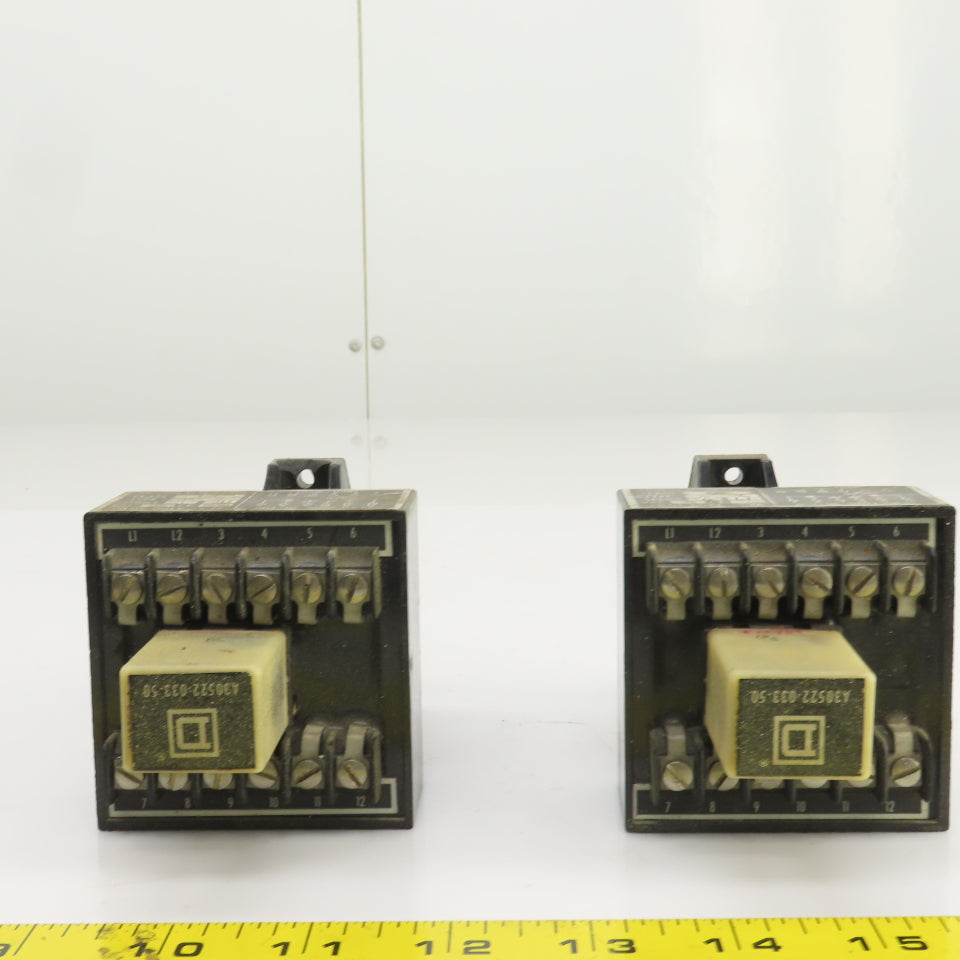 Square D Class 8501 T0-21 Pilot Duty Relay 120VAC 50/60HZ Lot Of 2