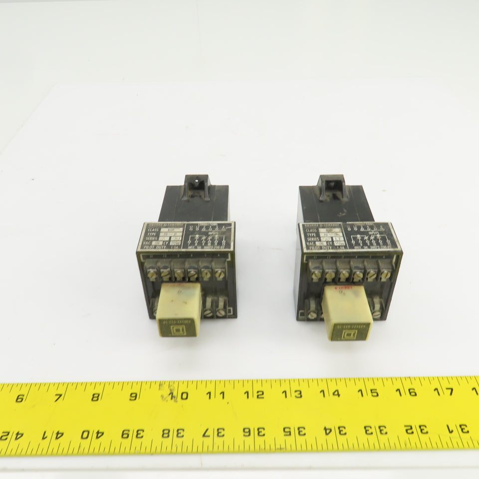 Square D Class 8501 T0-21 Pilot Duty Relay 120VAC 50/60HZ Lot Of 2