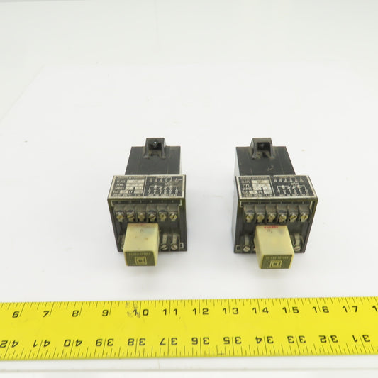 Square D Class 8501 T0-21 Pilot Duty Relay 120VAC 50/60HZ Lot Of 2