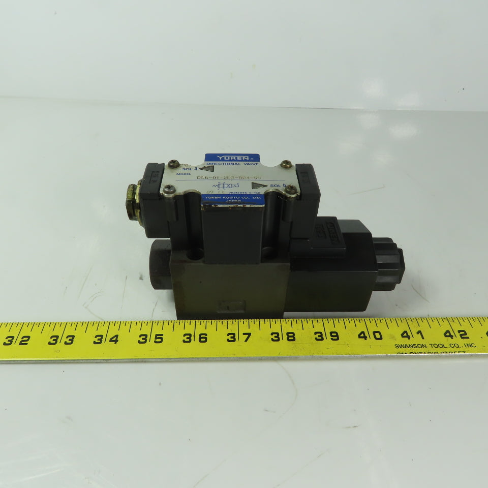 Yuken DSG-01-2B3-D24-50 Hydraulic Directional Control Solenoid Valve