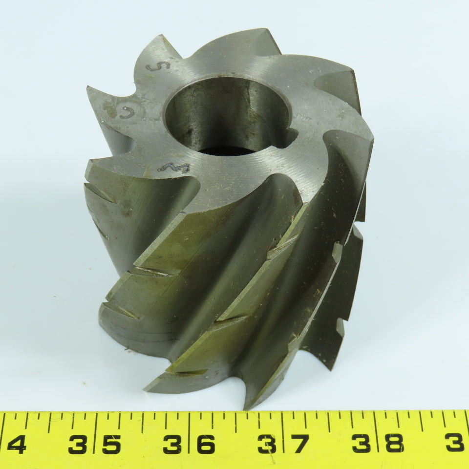 National Twist Drill 3" HSS 8 Flute 3" LOC Plain Milling Cutter 1-1/4" Arbor