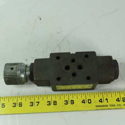 Yuken MSA-01-X-30 Throttle & Check Modular Hydraulic Valve