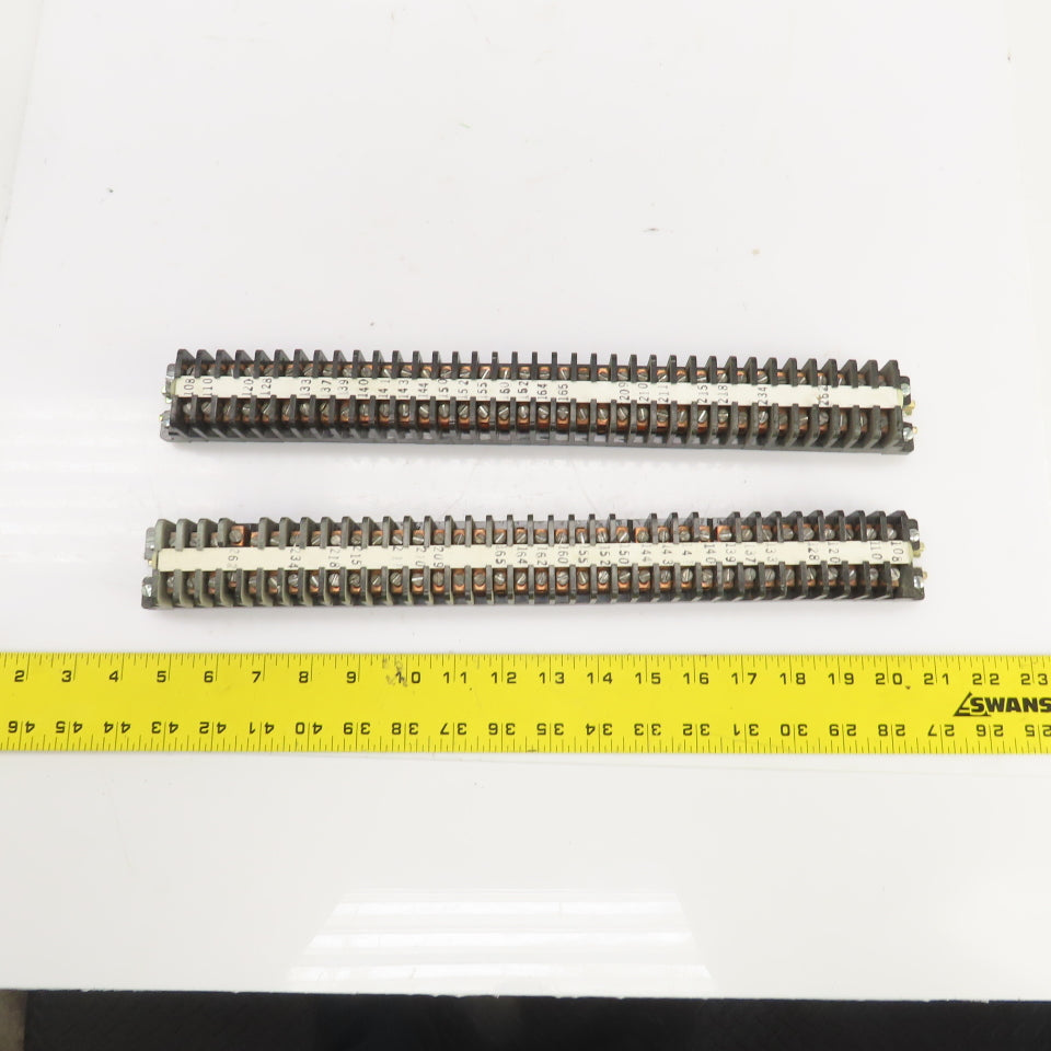Square D 828-C20 Rail Mount Terminal Block Strip Lot Of 72