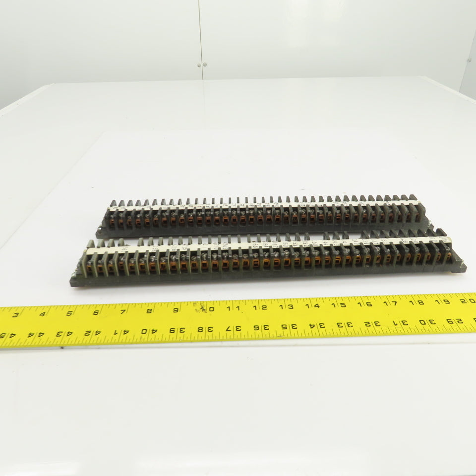 Square D 828-C20 Rail Mount Terminal Block Strip Lot Of 72