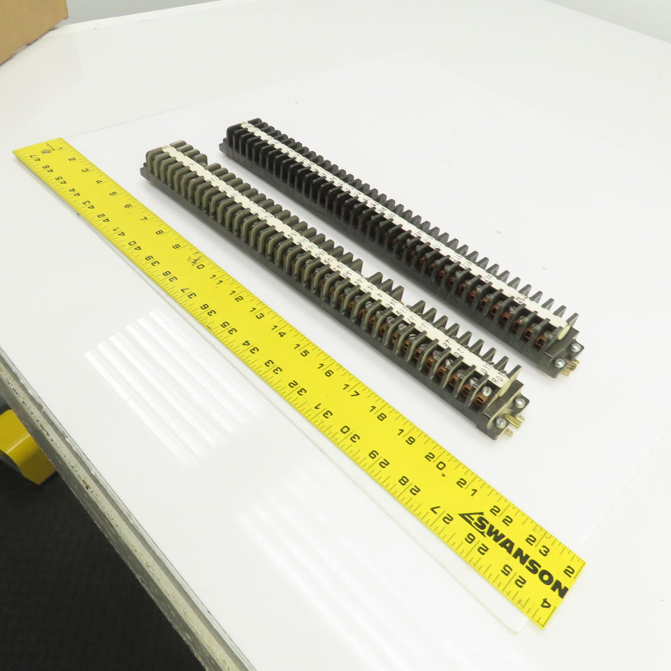 Square D 828-C20 Rail Mount Terminal Block Strip Lot Of 72