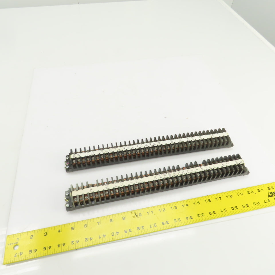 Square D 828-C20 Rail Mount Terminal Block Strip Lot Of 72