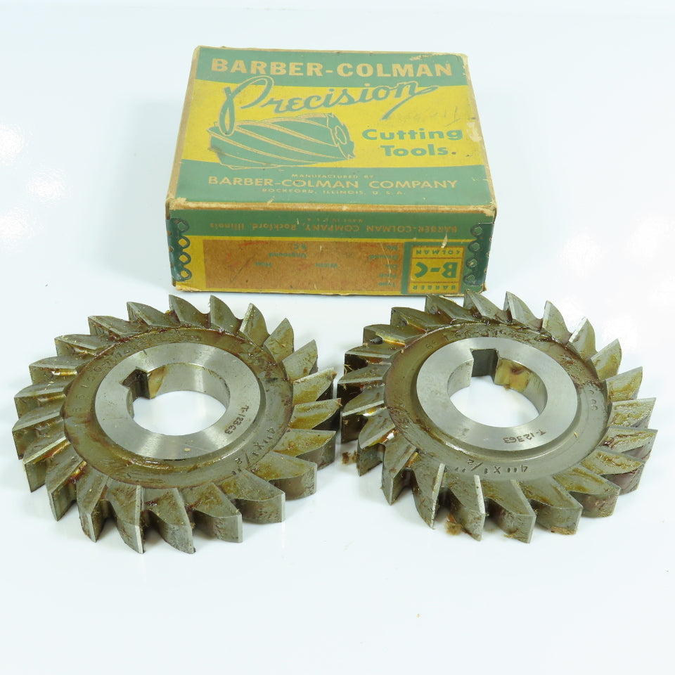 Barber-Colman 4" x 7/16" x 1-1/4" Slitting Saw 22 Tooth Lot of 2